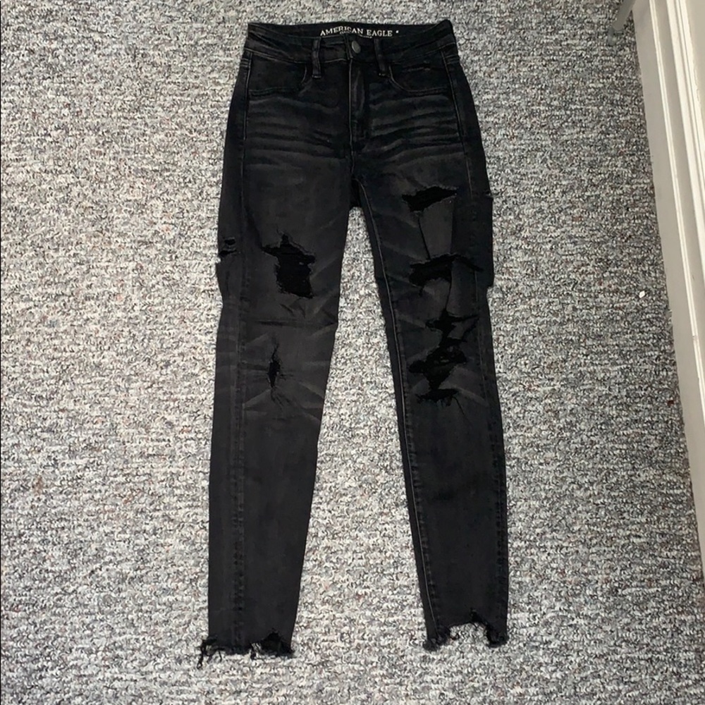 Black, Ripped, Skinny Jeans